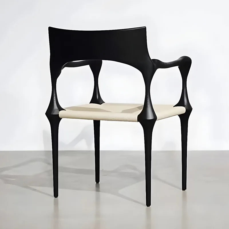 Luxury Retro Dining Table Chairs Kitchen Modern Portable Backrest Armchairs Wooden Chairs Single Nordic Living Home Furniture