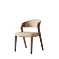 Nordic High-end Light Luxury Ash Wood Dining Chair Wabi-sabi Style Chair Designer Structure Armchair Restaurant Backrest Chair