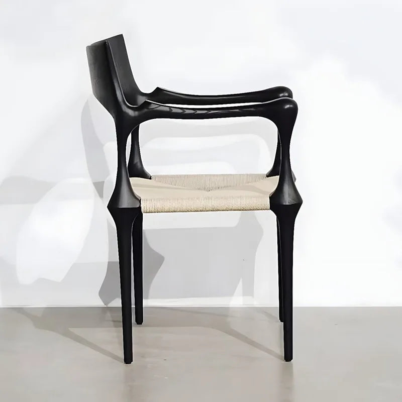 Luxury Retro Dining Table Chairs Kitchen Modern Portable Backrest Armchairs Wooden Chairs Single Nordic Living Home Furniture