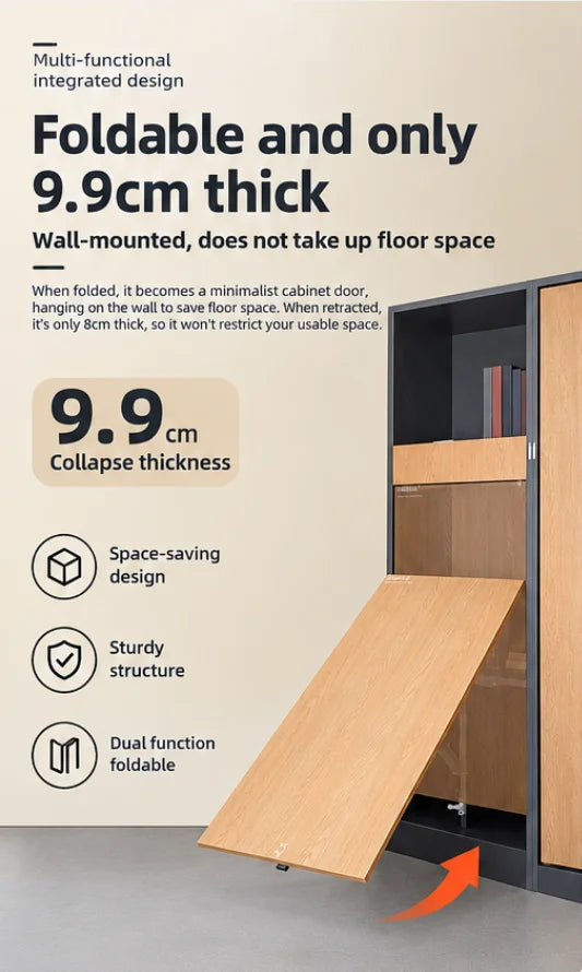 Fold Down Wall Table Accessories Wall Folding Table Multifunctional Wall Mounted Folding Table Accessories for Dining, Home,